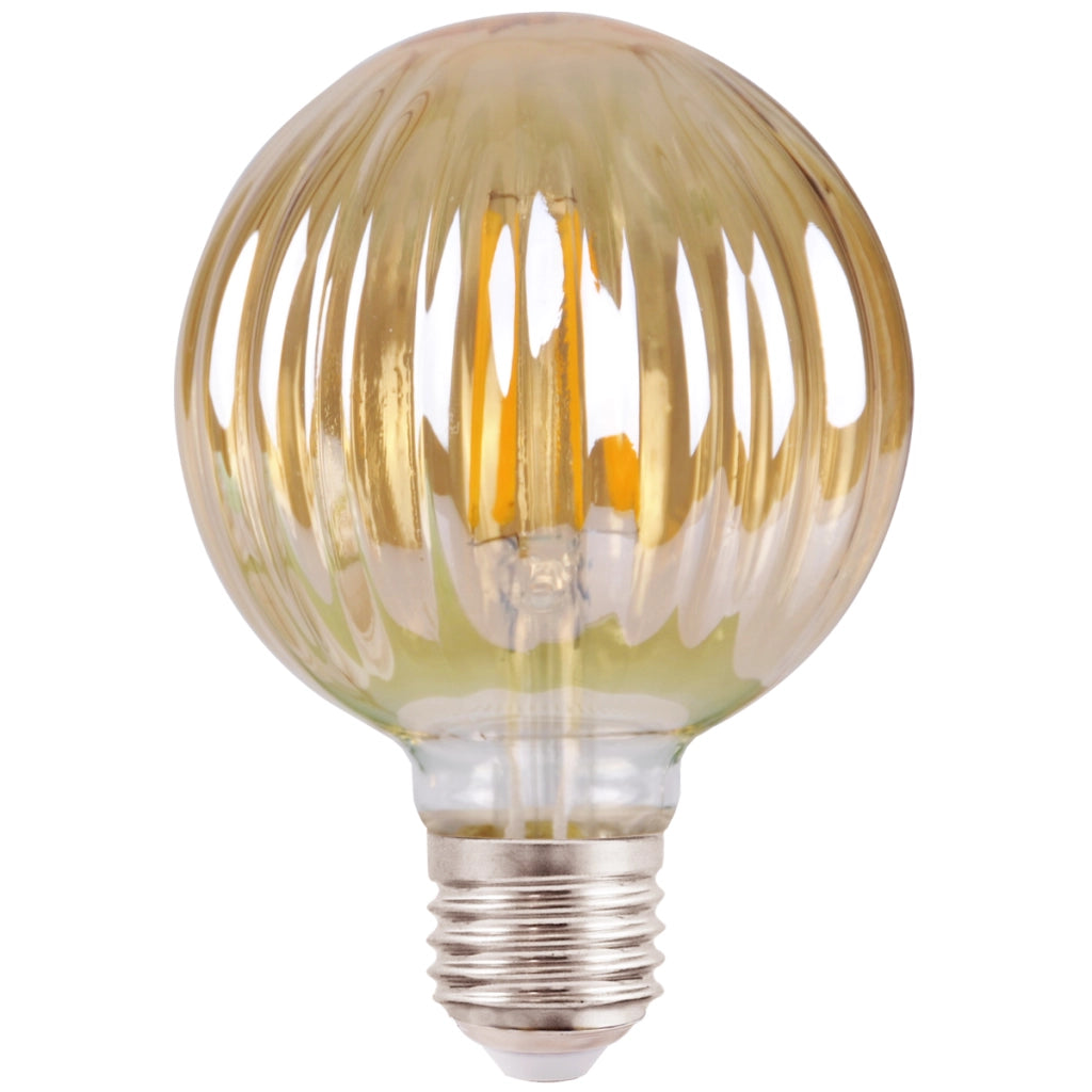 Lampadina LED Filament G100 4W E27 Ambra 2700K Polux
