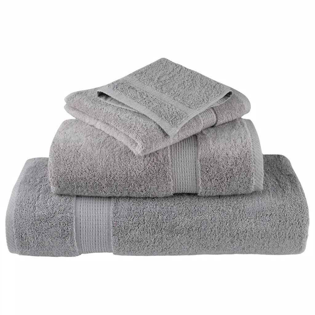 Set ASciugamani SOLUND 8 pz Grigio 600 gsm 137543