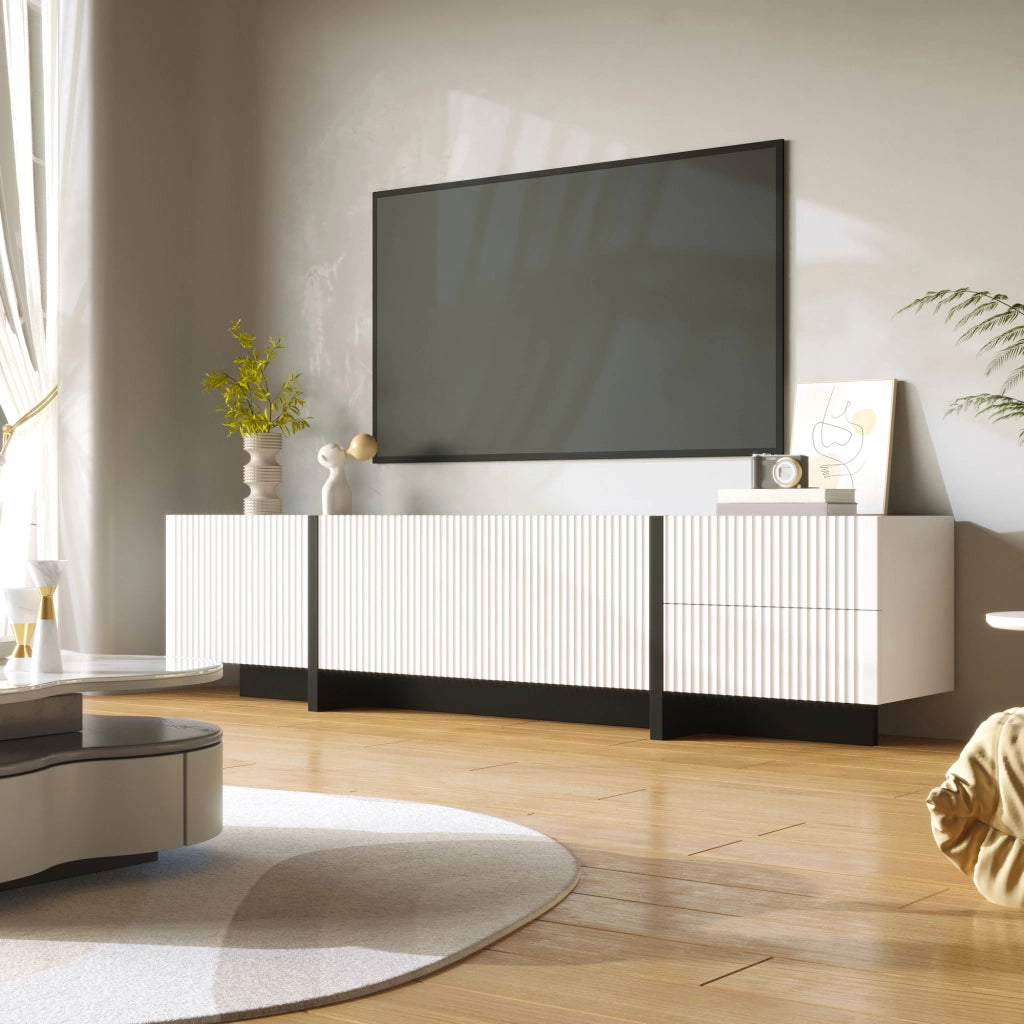 Mobile TV 190 cm - Zephmum- 3 ante 2 cassetti