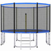 Trampolino Elastico ?366 cm ¨C Xylo ¨C Con Rete di Sicurezza Scala e Protezione Molle Blu