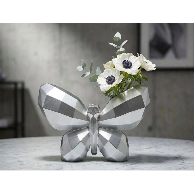 Vaso Butterfly Silver cm 22,5x8x15