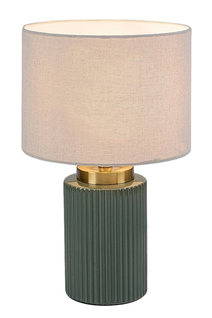 Lampada da tavolo Glovy verde ceramica E14 Rabalux