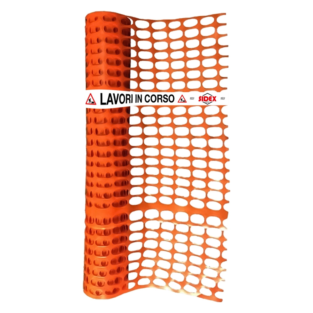 RETE PER DELIMITAZIONE CANTIERE mt 1,00 x 50  - SIDEX