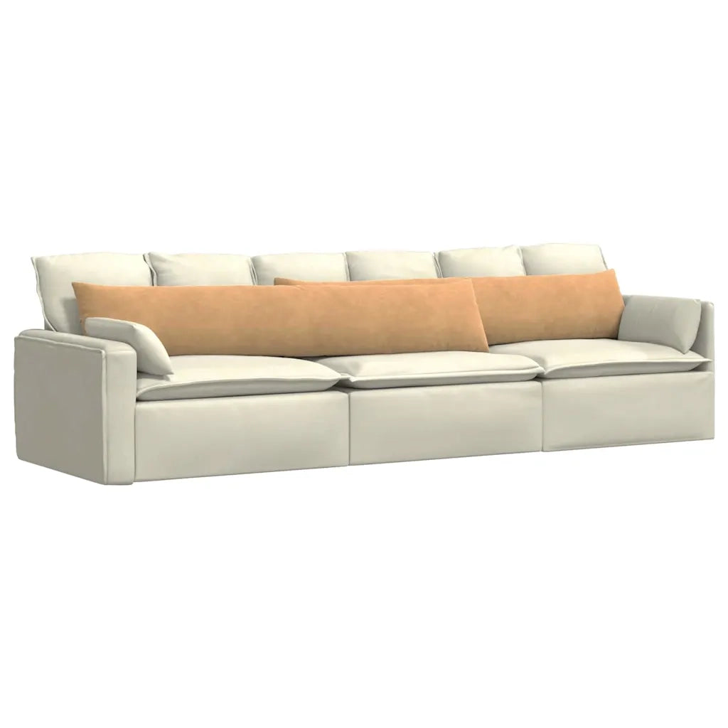 Cuscini da Divano 2 pz | Cuscini per sedie Marrone 200 x 40 cm Tessuto in Cords