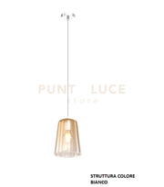 SOSPENSIONE BIANCO 1 LUCE AMBRA 1164BI-S1-AM