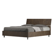BS COM Letto matrimoniale contenitore 160x190 testata inclinata noce
