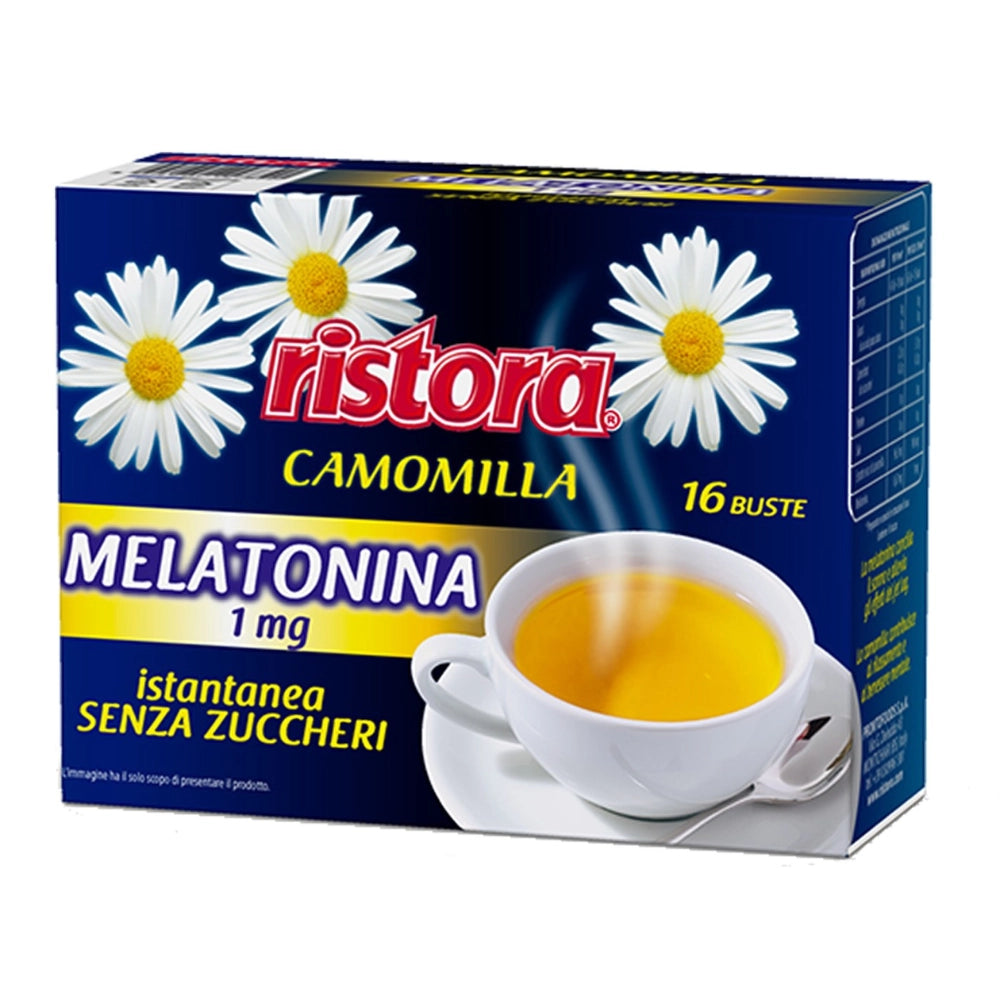 Ristora camomilla con melatonina istantanea senza zuccheri 3 pezzi da 16 bustine