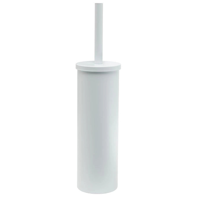 Gedy TO33 Tonga Scopino da Terra Acciaio Inox Base Rotonda Ø 9,1 cm H 37,7 cm colore Bianco Matt