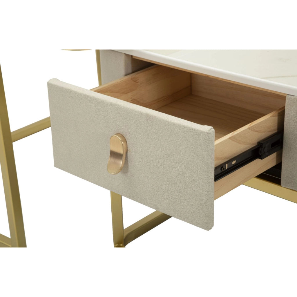 Set di Tavolini VKH794, Beige, Legno, 70x70x48 cm