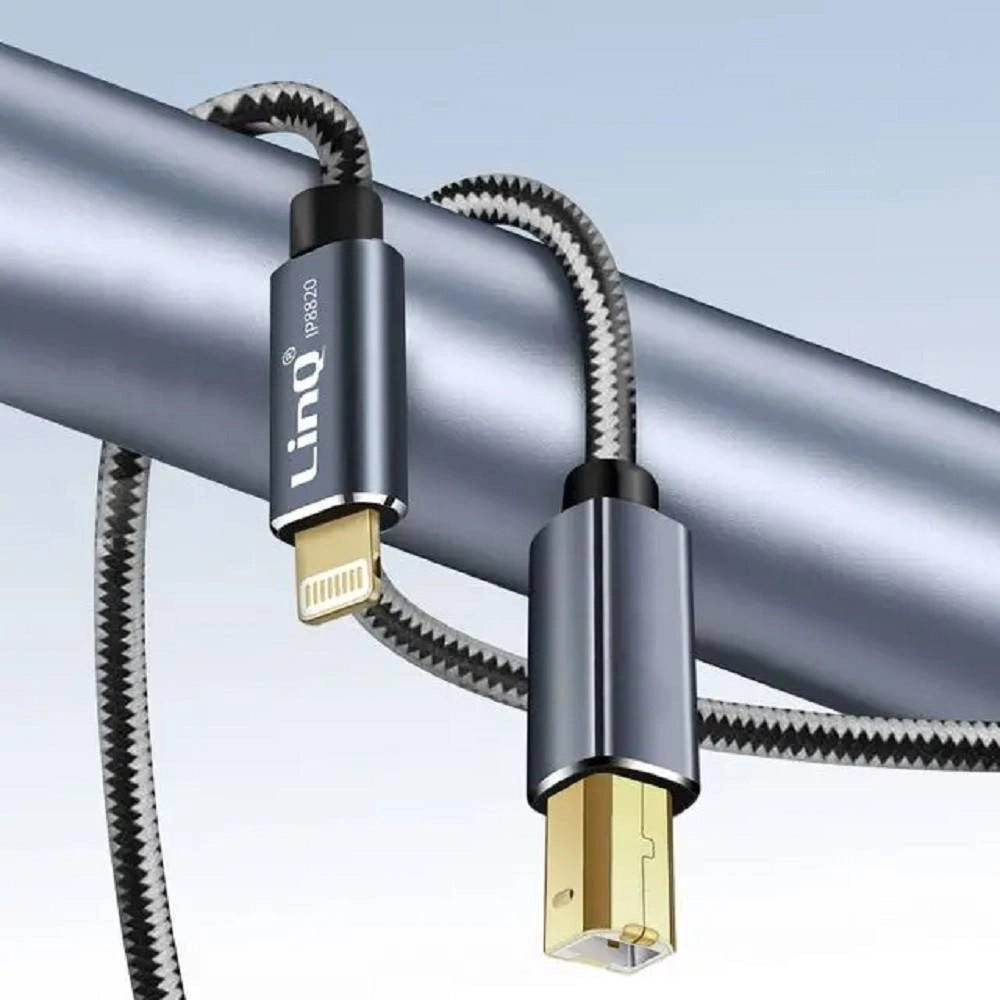 Trade Shop - Cavo Da Lightning A Usb Bm Type-b Per Stampante Pianoforte Elettronico 3mt Ip8830 -