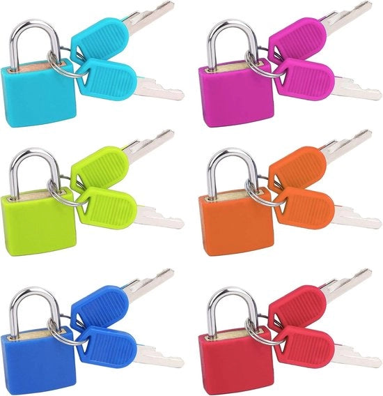 Hangslinghi multicolor - Utili per bagagli e armadi - 6 pezzi - Multicolore