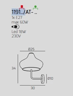 APPLIQUE CROMO VETRO PICCOLO RUBINO 1191CR-AT-RU