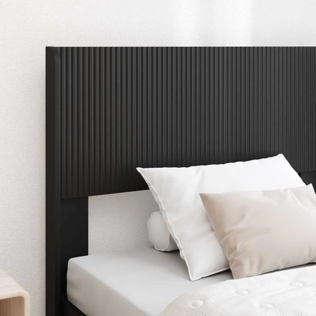 Testiera Letto Nero Legno ingegnerizzato 889756