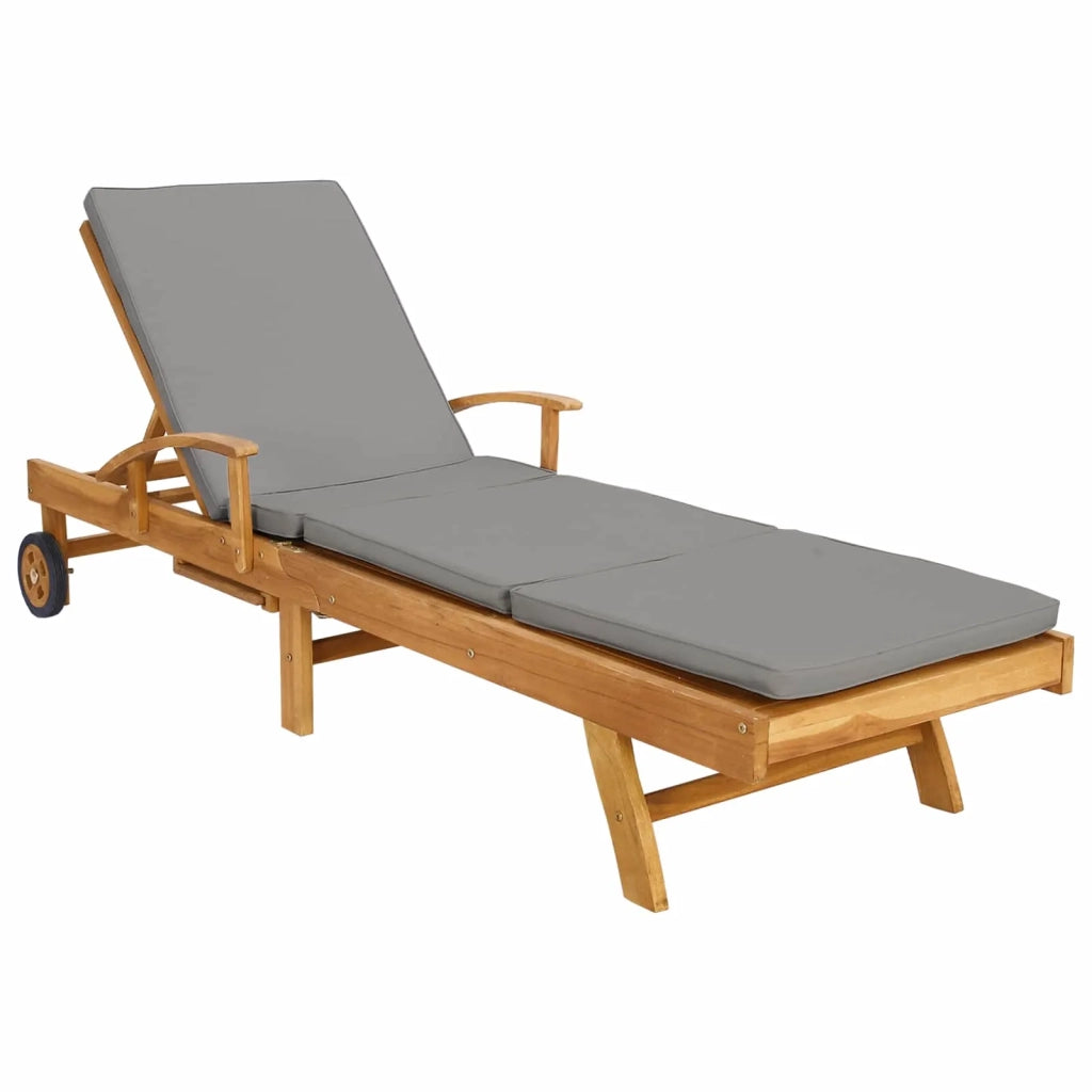 Lettino da sole 100% Poliestere Teak Solido 42032674