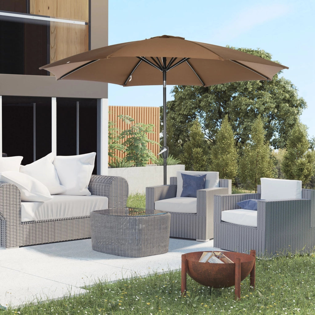 Sombrilla da giardino ¨C zephmum ¨C marrone, ?300x252 cm