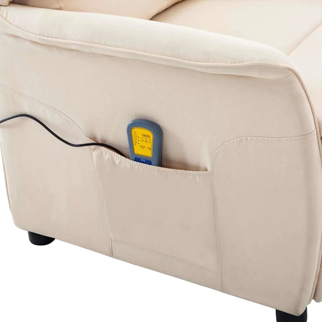 Sedia da massaggio Crema 93.5 x 67.5 x 101.5 cm Tessuto 348358