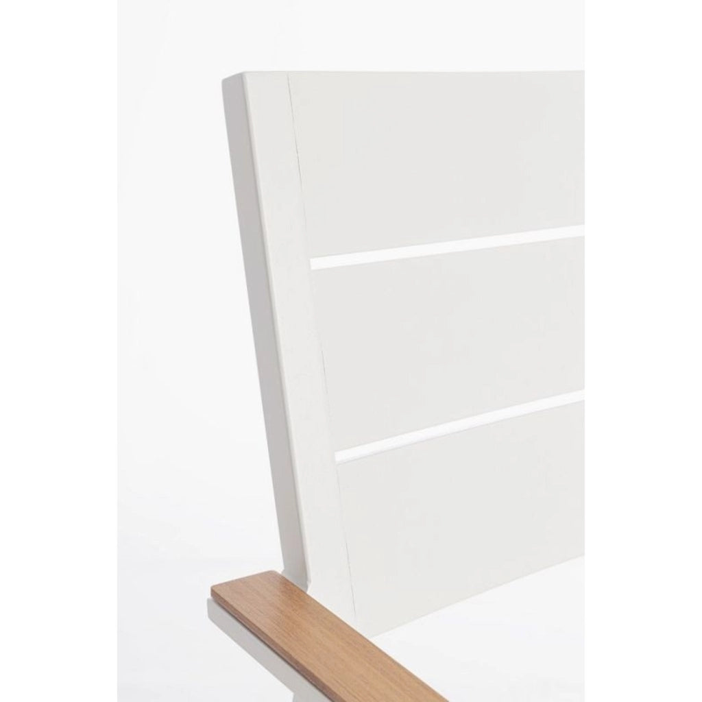 Sedia c/braccioli Zelmar bianco cm 58,5x55,5x90h