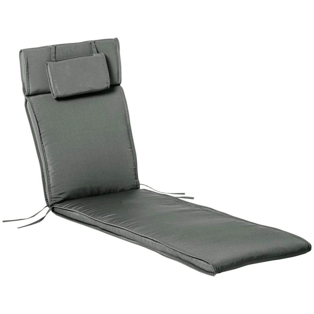 Cuscino per Lettino da Giardino ¨C Minimal ¨C Grigio 198x53x5 cm