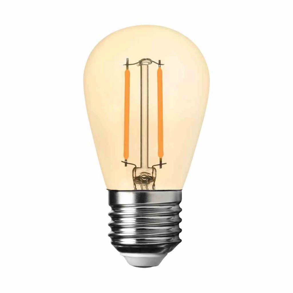 Lampadina LED Filament 1W E27 2700K Ambra Eko-Light