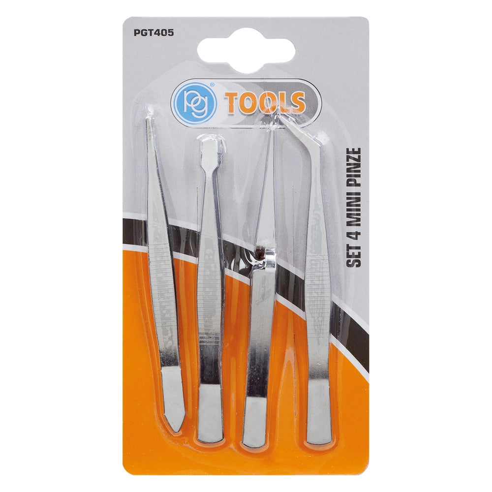PINZE MINI DI PRECISIONE set 4 pezzi  - PG