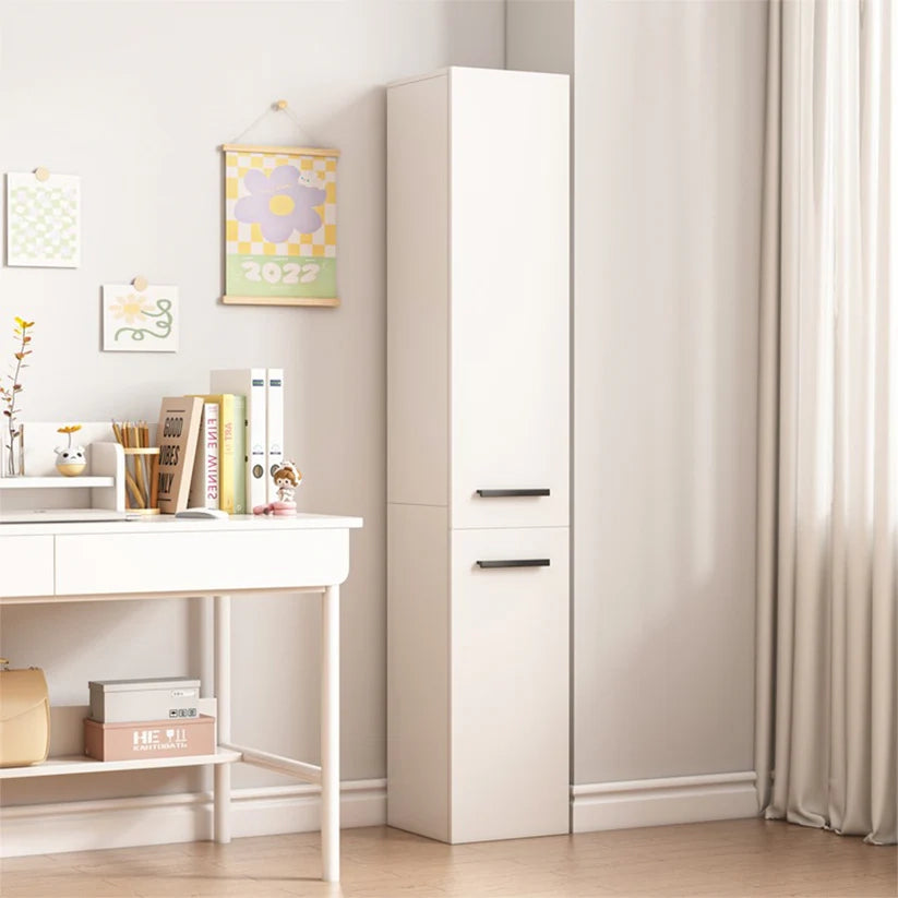 Libreria Alta Bianca 174 cm Ideale per Spazi Ridotti
