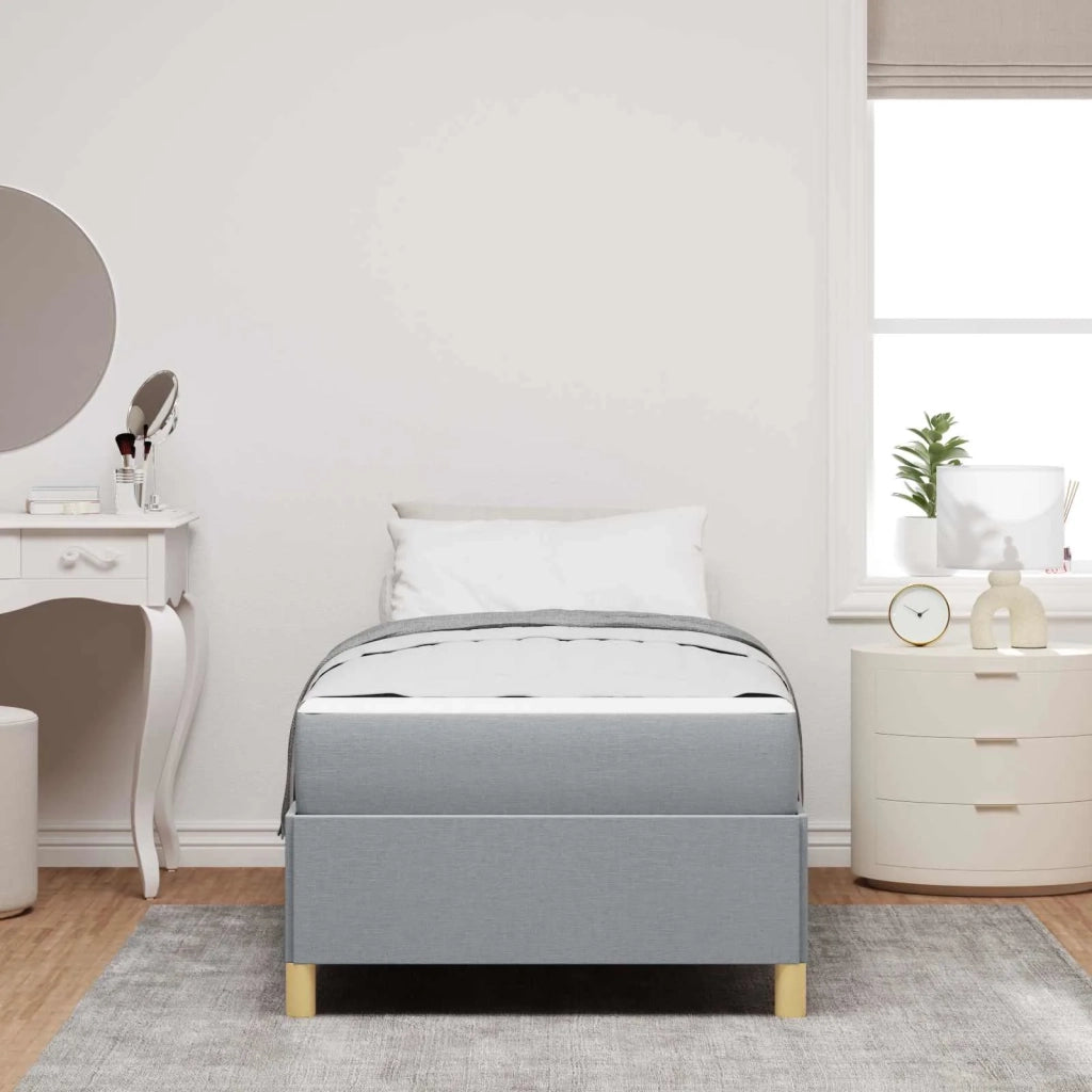 Struttura del letto Grigio chiaro 80 x 200 cm Tessuto 3398892