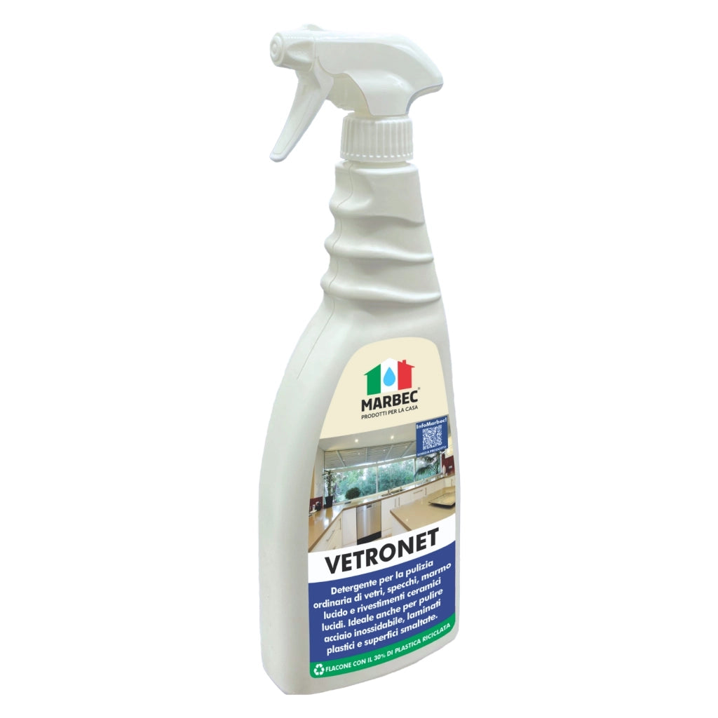 Come pulire i vetri e le superfici lucide VETRONET   750ML