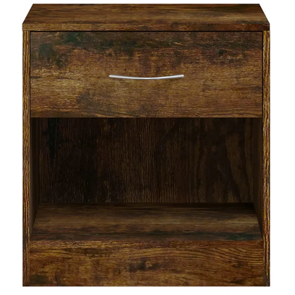 Comodini 2pz con Cassetto Rovere Fumo 342586