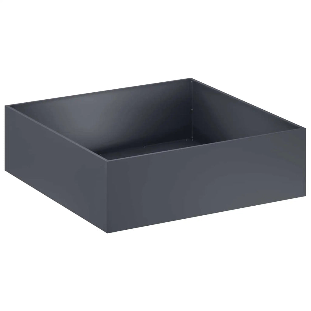 Vaso da giardino Antracite 80 x 80 x 30 cm 8005068