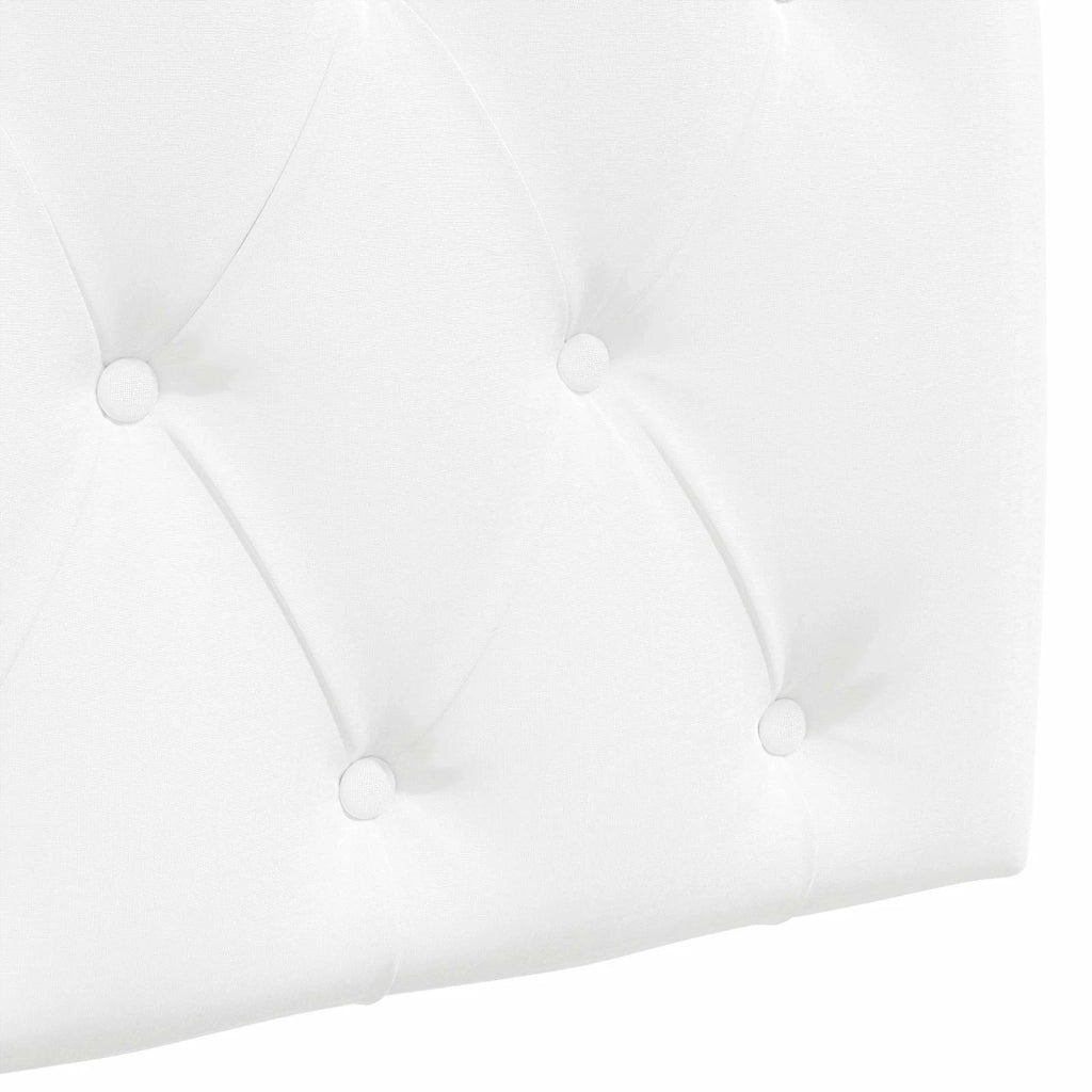 Testiera sospesa Con luce LED Bianco Tessuto 3424522
