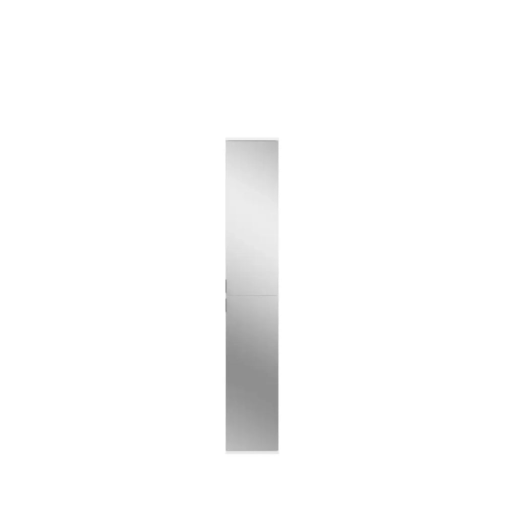 Armadio 4 porte BODITE – 2 porte con specchi – Bianco laccato