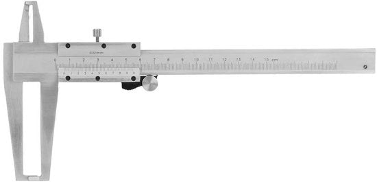Misuratore interno a schermo schiacciabile 9-150 mm - Acciaio inossidabile - Precisione di lettura 0,02 mm - Micrometro interno - Schiacciabile per angoli - Applicazione industriale - Righello