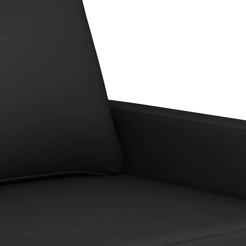 Divano a 2 Posti-Sofa 2 Posti Nero 140 cm in Velluto 737585
