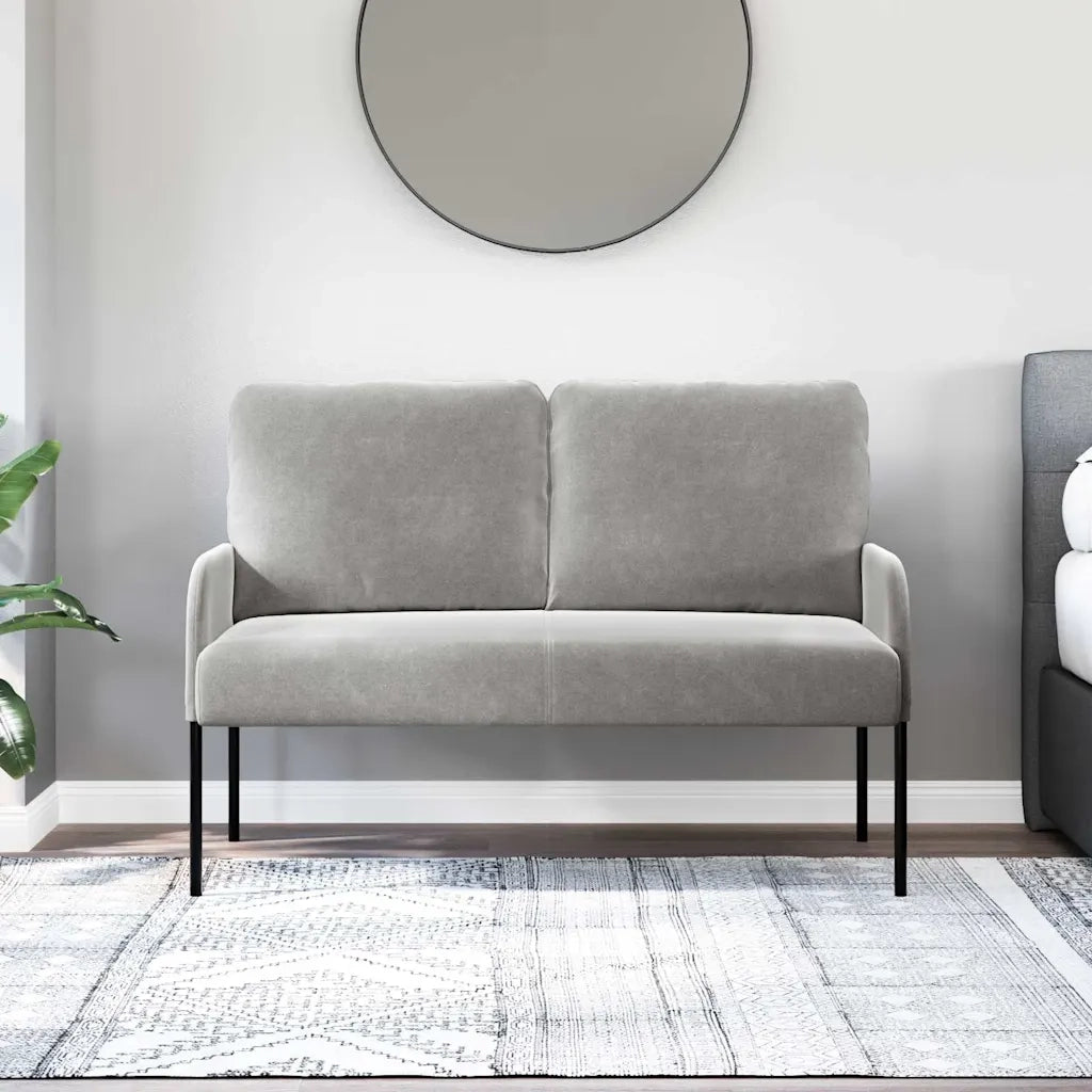 Divani con cuscino 110cm Grigio chiaro Legno compensato 42023455