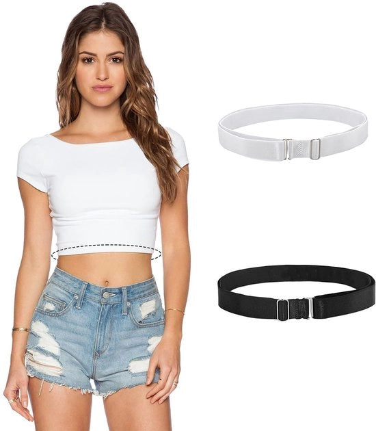 Due pezzi di fascette per crop top adattabili