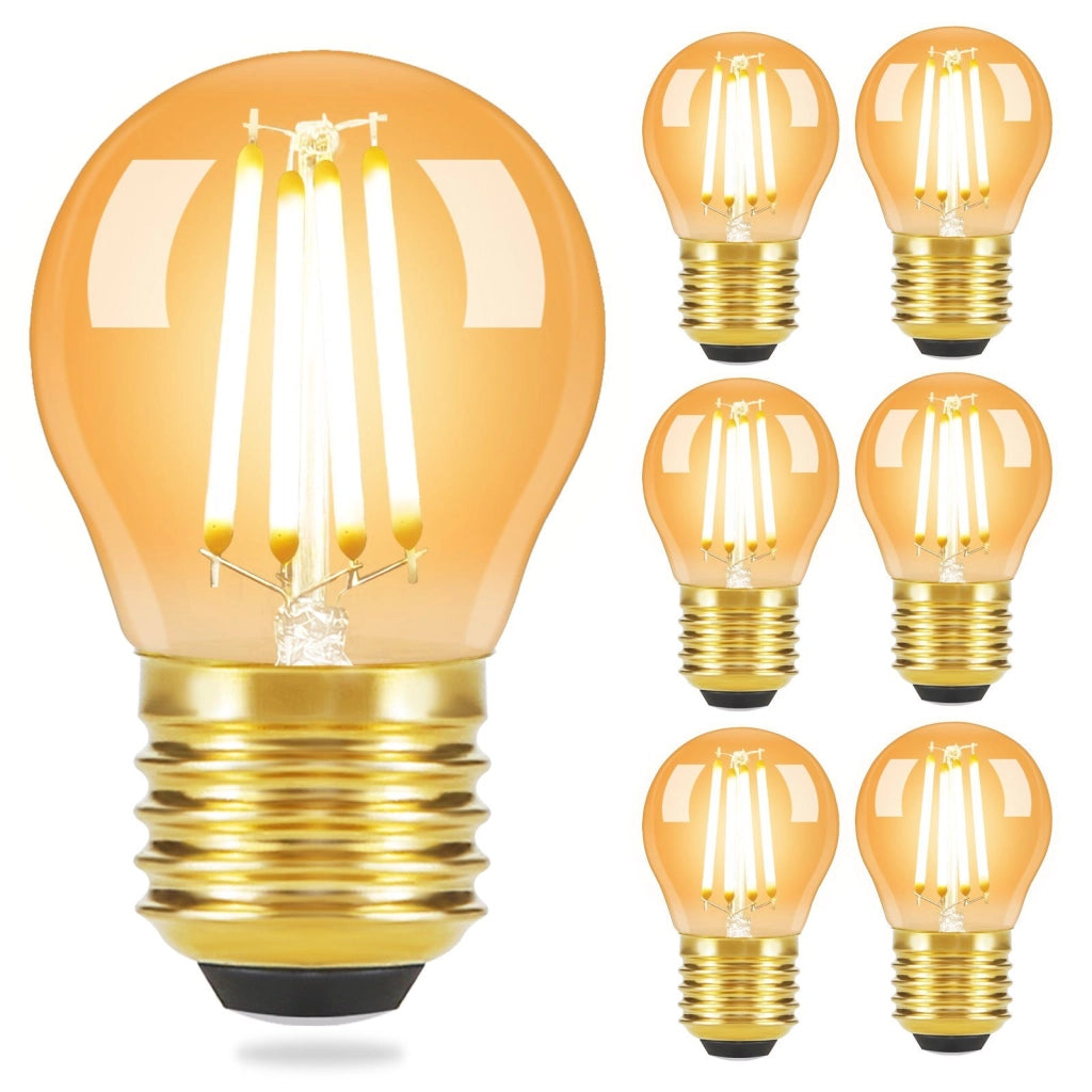 ZMH Bombilla LED Edison Bombilla LED Retro G45 2700K E14 E27