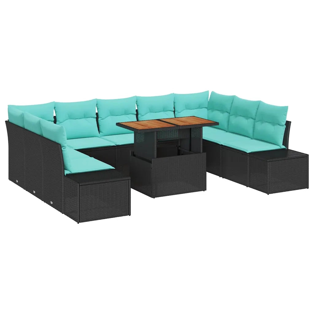 Set Divano da Giardino 10 pz 9-Numero di posti 3350011