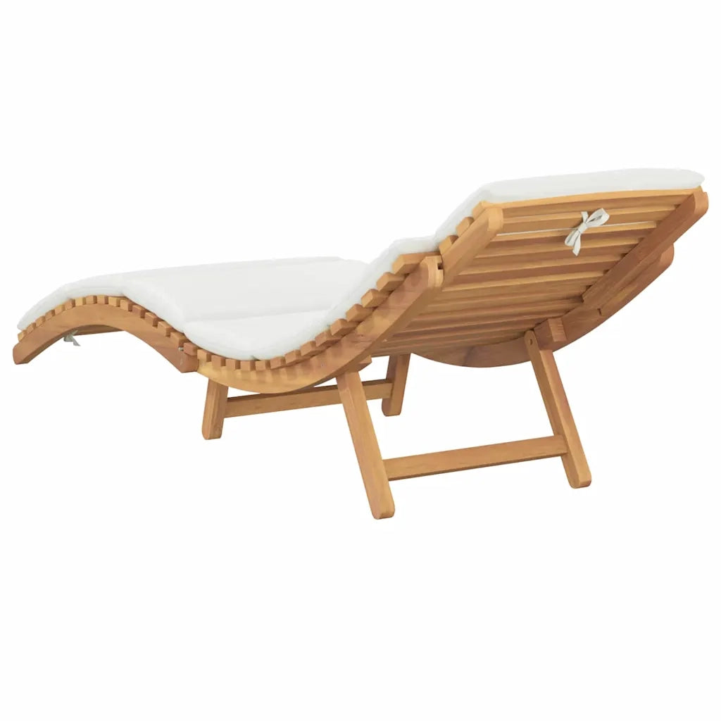 Lettino Prendisole | Sdraio da giardino | Lettino da sole da Giardino con cuscino Marrone 198 x 55 x 58,5 cm