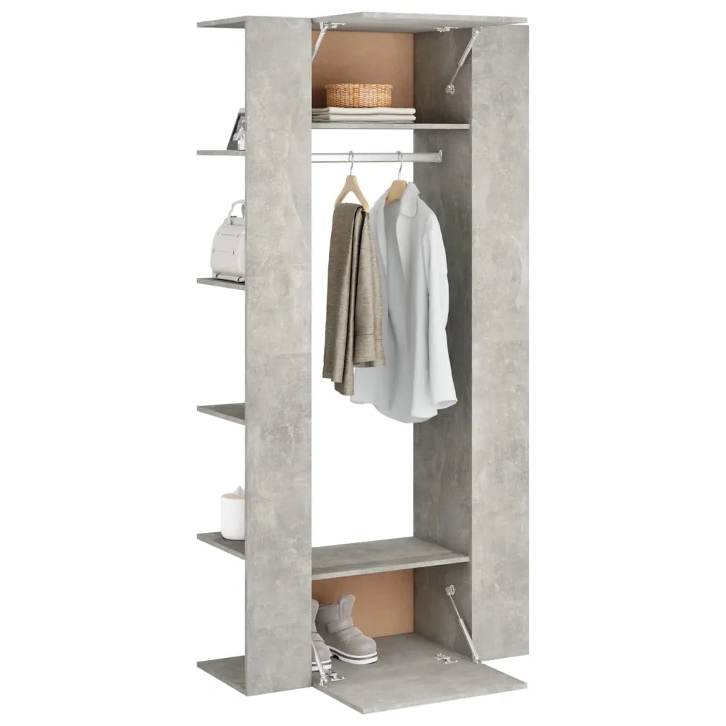Mobili da Corridoio 2 pz Grigio Cemento in Legno Multistrato 3082039