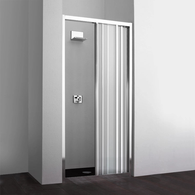 Porta nicchia doccia 110 cm tre ante