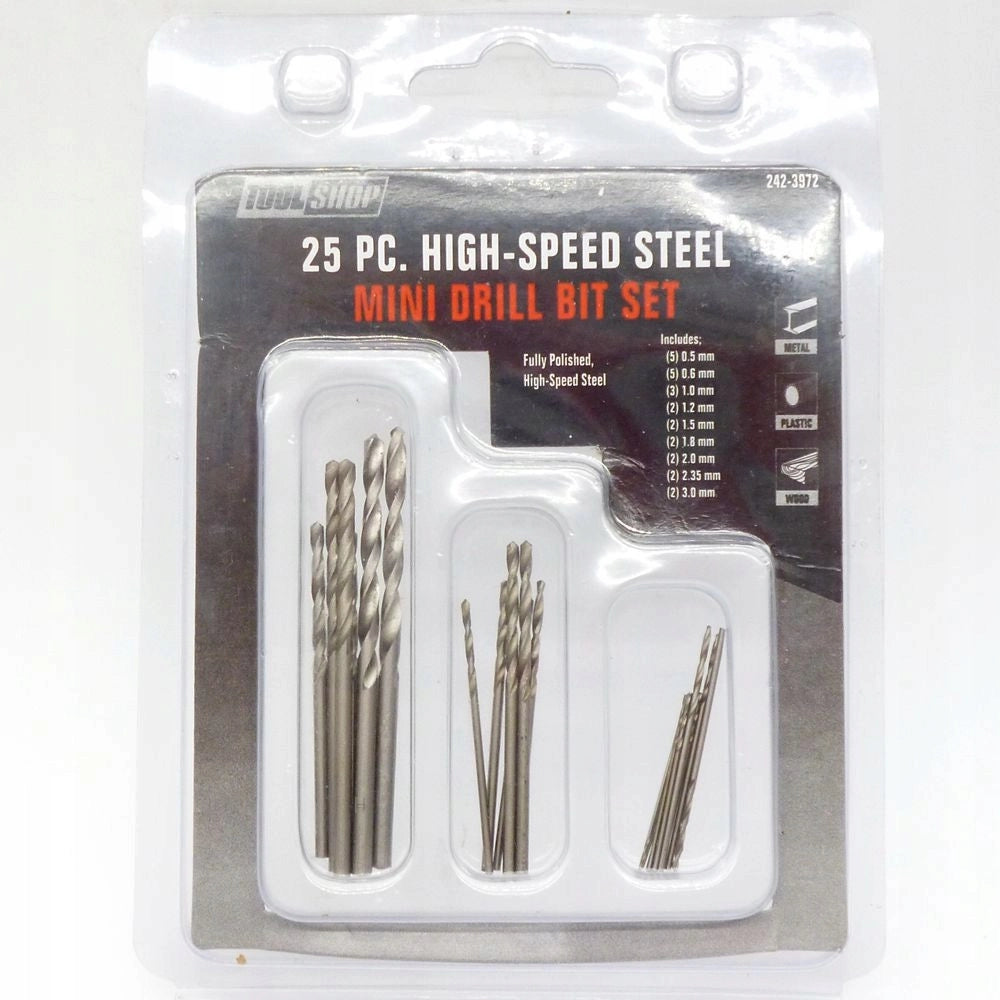 Set di Mini Punte a Spirale HSS – Alta Precisione e Durata | 25 Pezzi, 0.5–3mm