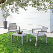Set Salotto da giardino Riviera 2 posti grigio chiaro