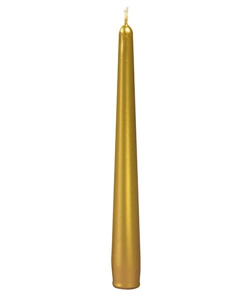 Candele coniche per candelabri candelieri 6 pezzi oro 21 cm