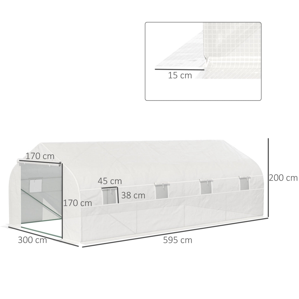 Casetta da Giardino ¨C Minimal ¨C Bianco 6x3x2 m