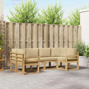 Set di divani da esterno 6 pz Bianco e Beige 3388122