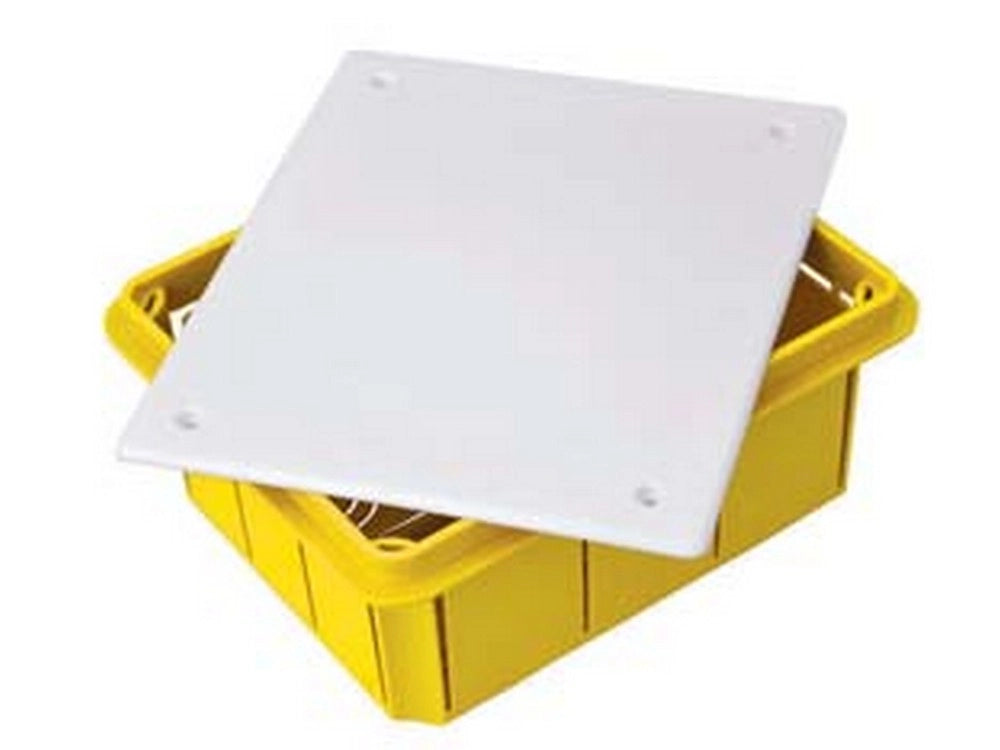 16pz scatola di derivazione da incasso con coperchio ip40  - mm. 92x92x45 - (161 cod:ferx.fer87827