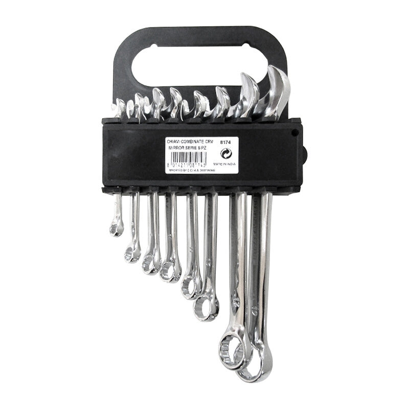 SERIE  8 CHIAVI COMBINATE MIRROR  8/19 MM CR VAN