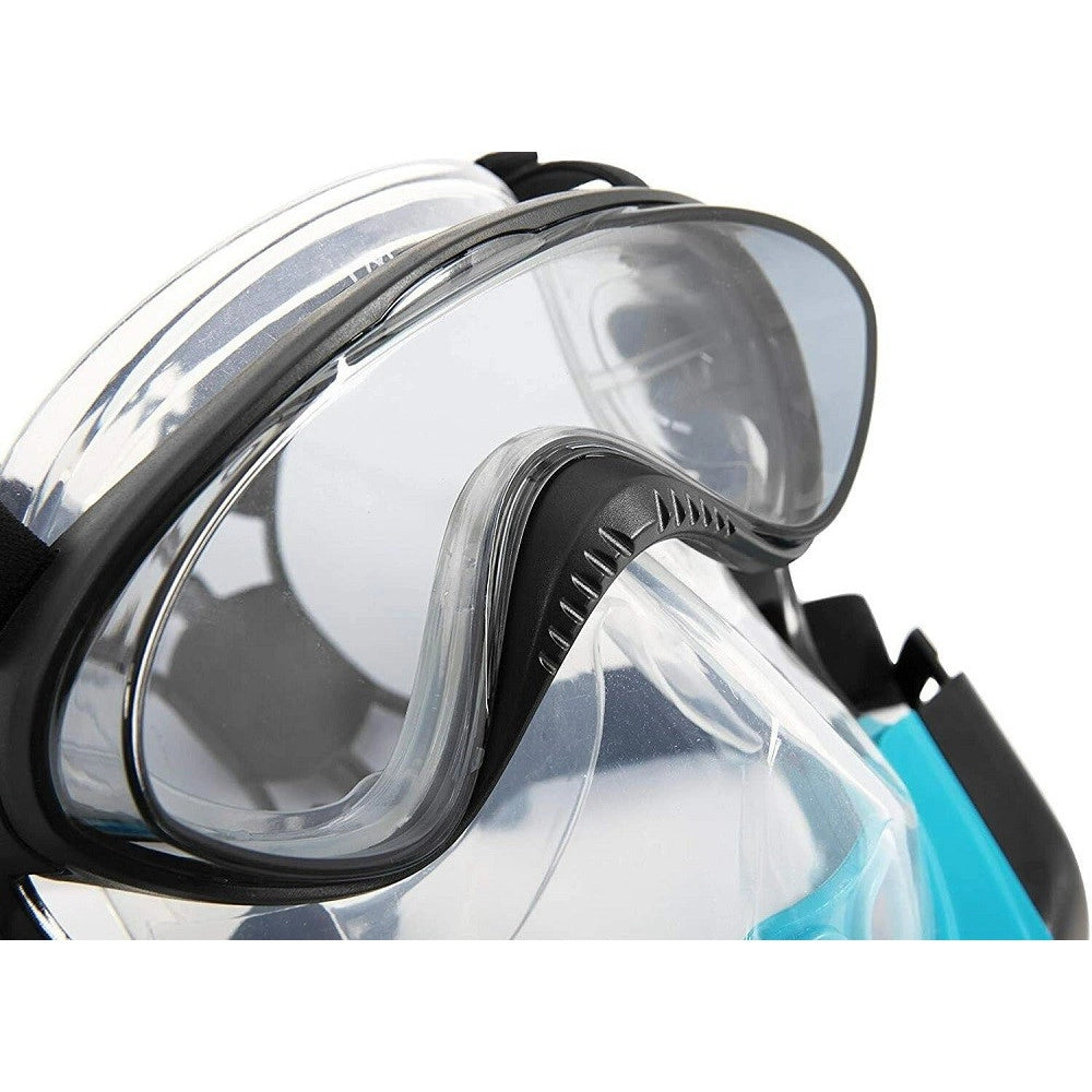Trade Shop - Maschera S/m Con 2 Boccagli Da Snorkeling Sub Per Mare Piscina Hydro-pro 24060 -
