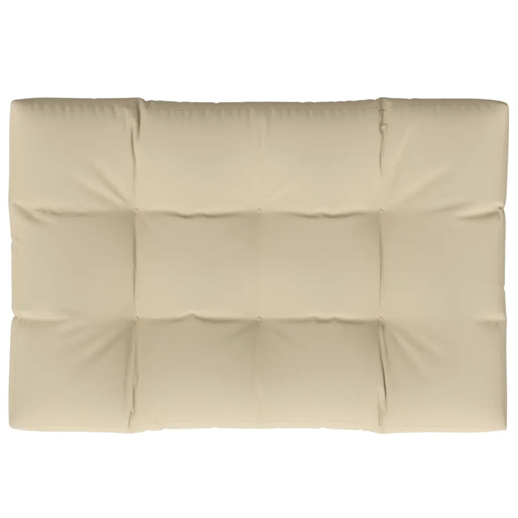 Cuscino per Pallet Beige 120x80x12 cm in Tessuto 360516