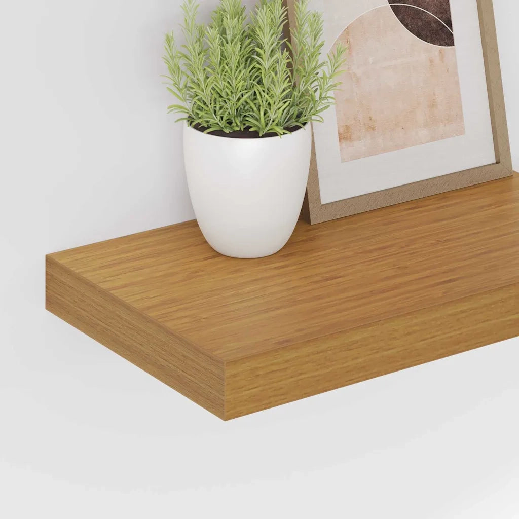 2 pz Scaffale da parete | Ripiano a parete | Mensola a parete Beige 40 x 23,5 x 4 cm